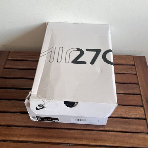 Nike Air Max 270 White and Neon Sneakers - Picture 14 of 15